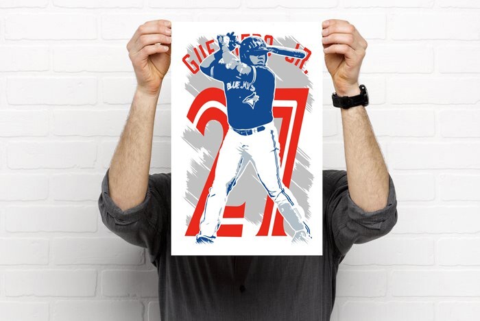  Guerrero ポスター 2021 Topps Heritage Vladimir Guerrero Jr #BPB-VG 1972 Poster Blue