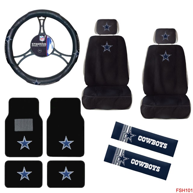 NFL Dallas Cowboys Car Truck Seat Covers Floor Mats Steering Wheel