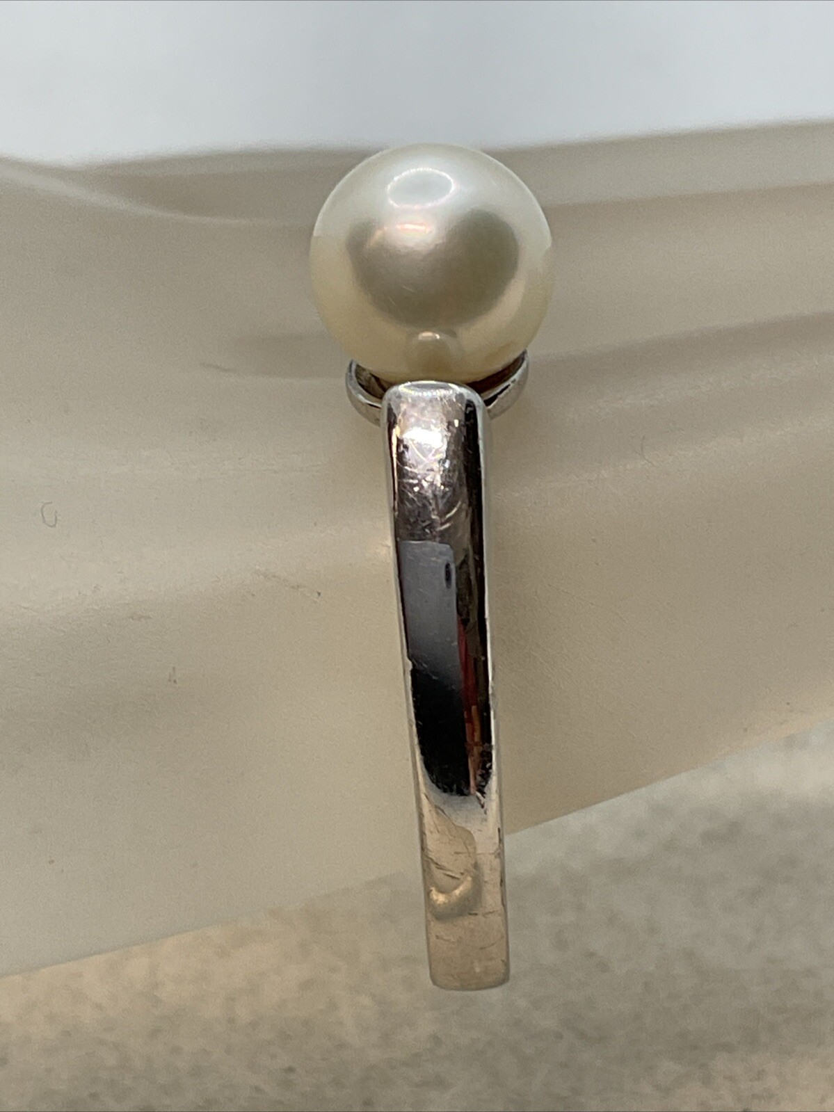 ELEGANT Solid 925 Sterling Silver White Pearl (7.… - image 12