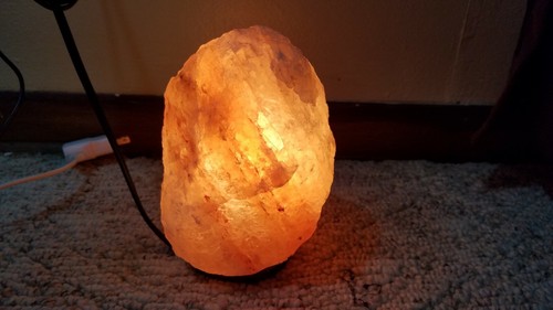 Rose Quartz Lamp Tested Works Fine Natural Mineral 6-1/2 LBS 7" Tall Soothing - Picture 1 of 9