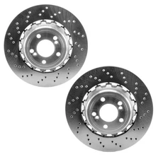 SHW Performance Pair Set 2 Rear 370mm Disc Brake Rotors For BMW F80 F82 F83 F87