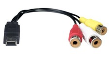 Mini-USB To RCA Composite Video Audio Adapter Cable For Camera USB TV Sticks