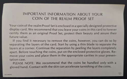 1976 Belize Proof Year Set of 8 Coins in case + certificates - Picture 9 of 11