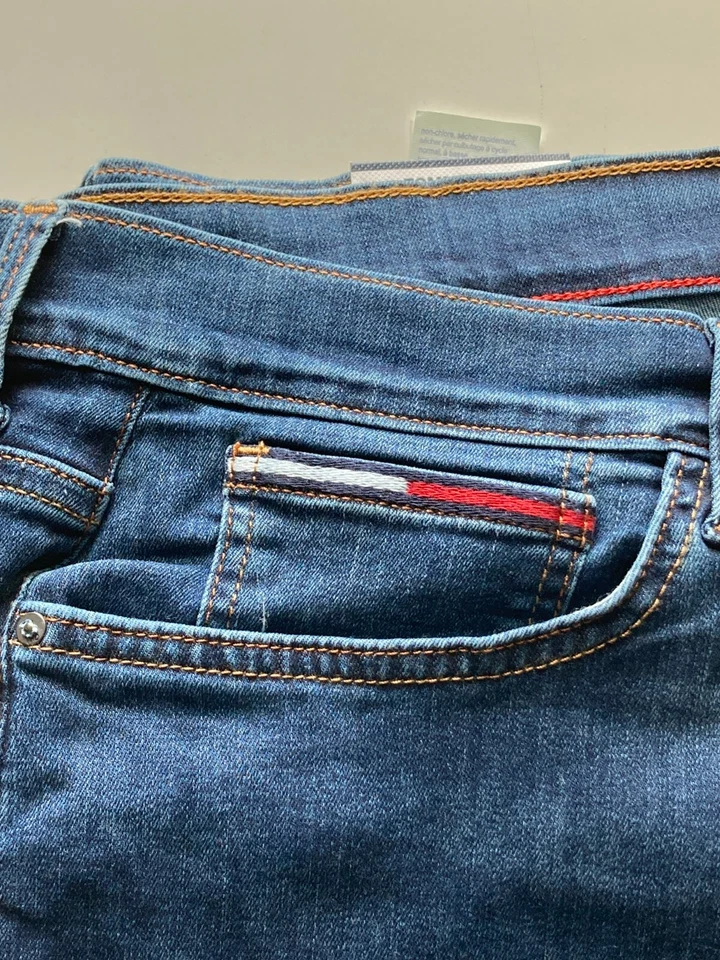 PANTALONES VAQUEROS TOMMY HILFIGER $69 DENIM PARA MUJER NUEVOS AJUSTADOS TIRO MEDIO STRECH TALLA 24 Foto 2 de 4