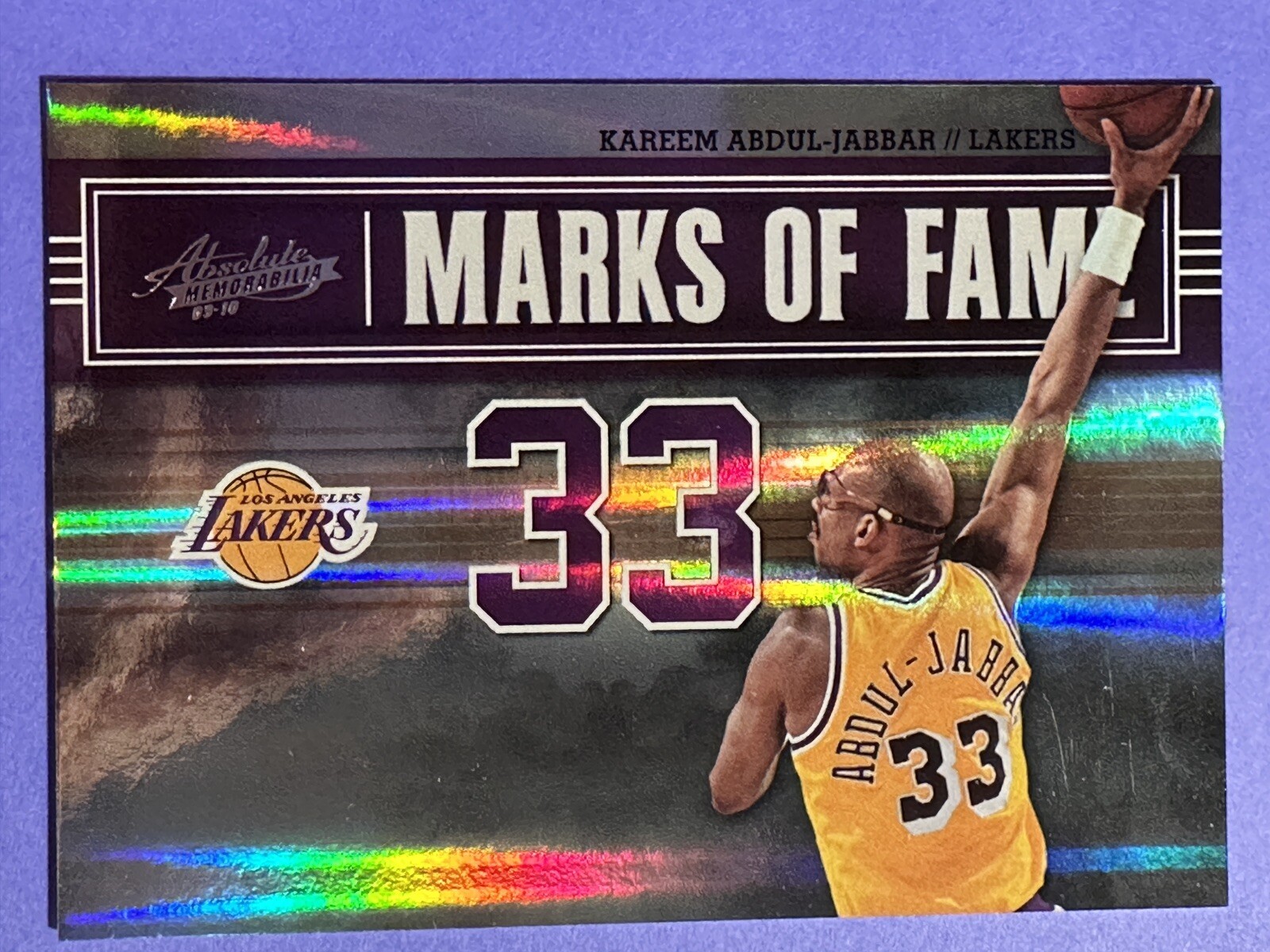 2009-10 Panini Absolute Memorabilia #2 Kareem Abdul Jabbar /100 Lakers
