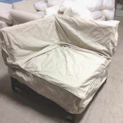 Westport Corner Chair FRAME OR SEAT cushion SLIPCOVER ONLY Natural Linen  MARKS