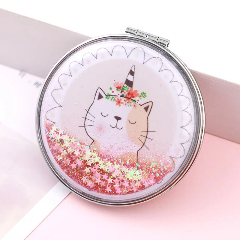 2 Pocket Mirror Portable Travel Makeup Mirror Compact Mirror with