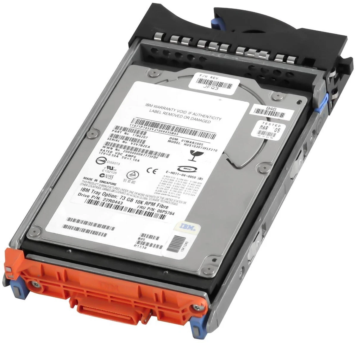 Hard IBM 06P5764 22R0443 HUS103073FLF210 73GB 10000U/Min 8MB FC 