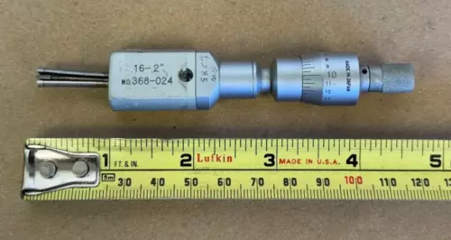 MITUTOYO NO. 368-024 INSIDE MICROMETER  .16-.2" .0001"