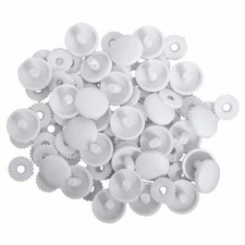 Hemline Self Cover Buttons: Plastic Top 11mm 15mm 18mm 22mm 29mm 38mm