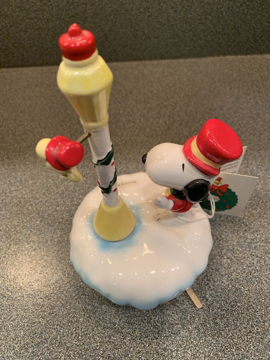 WILLITTS SNOOPY Music Box, Christmas 1988, Plays God Rest Ye Merry Gentlemen WILLITTS SNOOPY Music Box, Christmas 1988, Plays God Rest Ye Merry Gentlemen