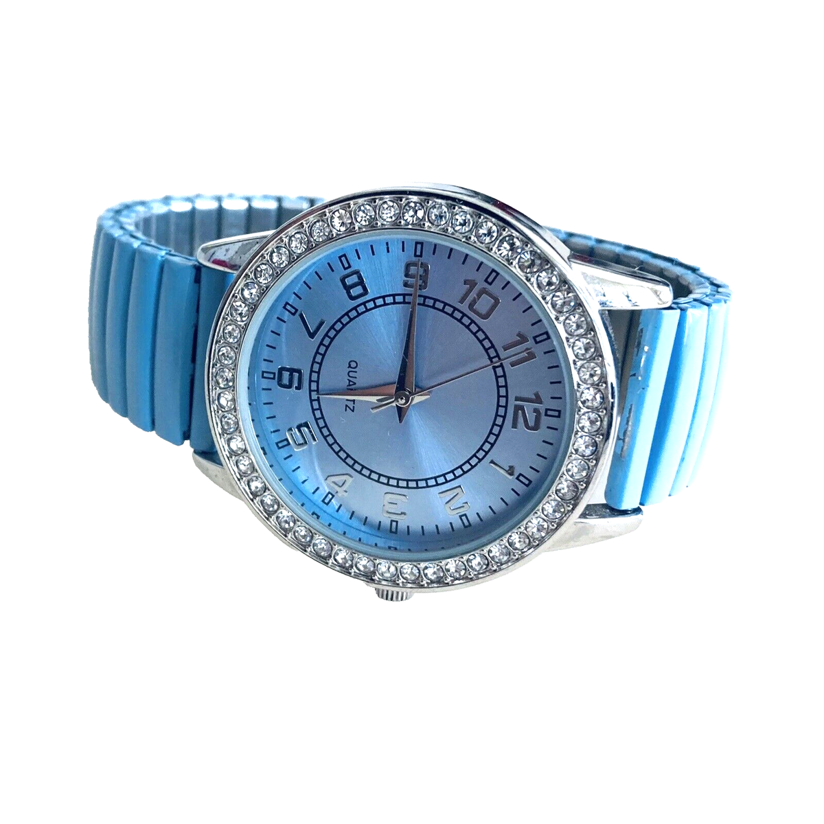 San Francisco Geneva Watch Battery Replacement Geneva Blue Silicon