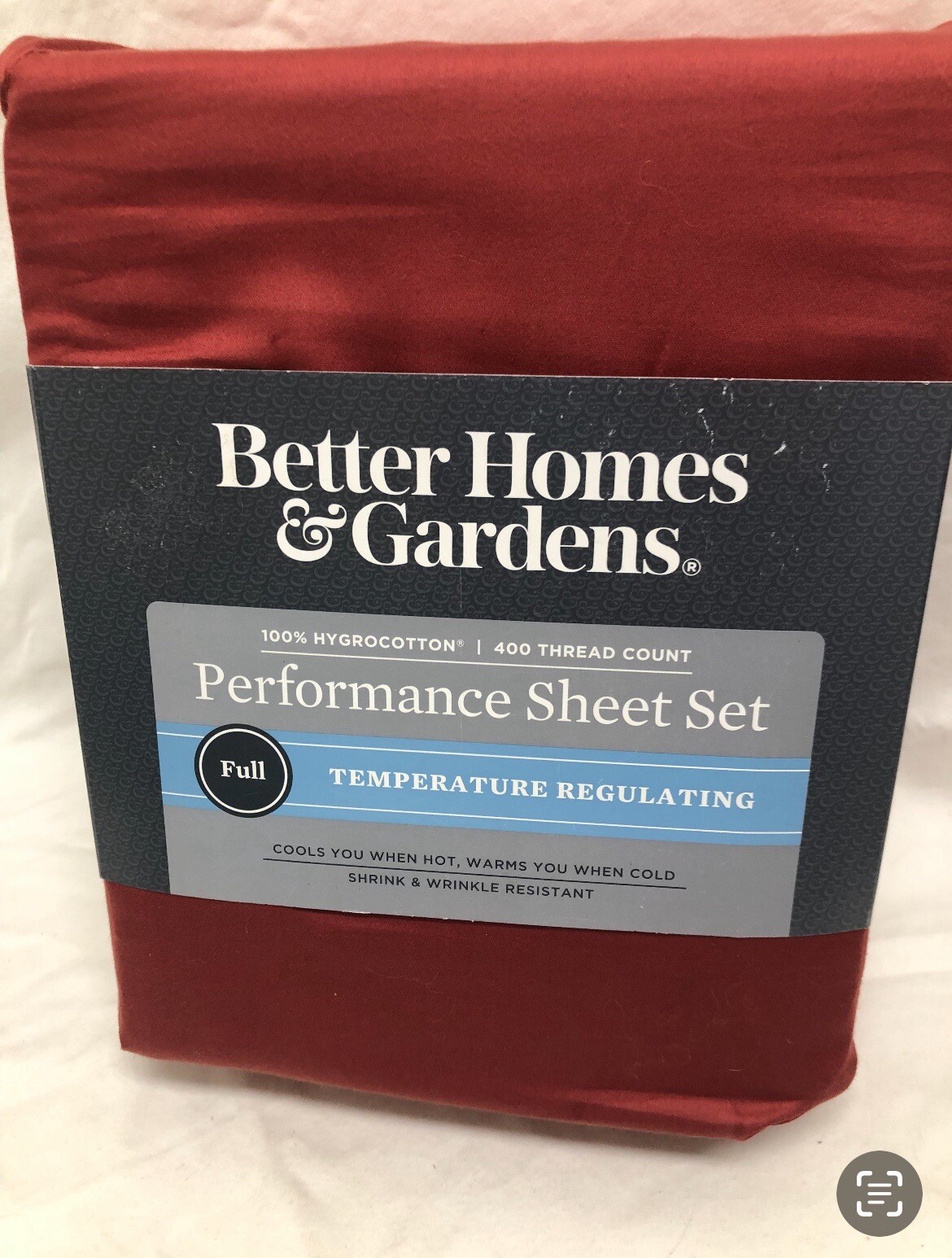 Better Homes & Gardens 400 Hygro Cotton Bed Sheet Set Full Sz Cranberry Sheet eBay