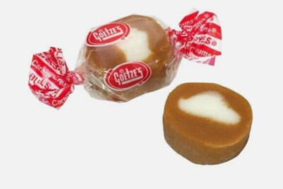 Goetze's 10lb Vanilla CARAMEL CREAMS Bullseye Candy Carmel Bulls Eye BULK