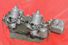 Austin Healey BN6 SU HD6 Dual Carbs Heat Sheild Inlet Manifold Take-off Assembly