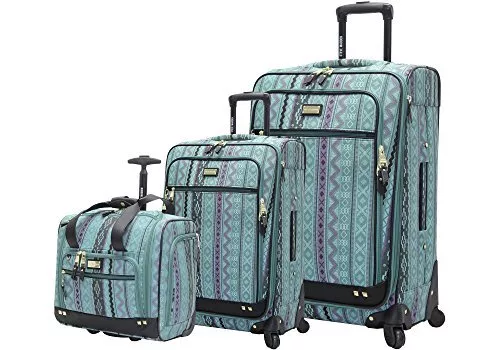 Steve Madden Designer Luggage Collection - 3 Piece Softside Spinner Suitcase  Set