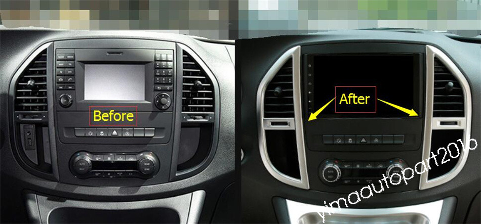 Accessories Middle Air Conditioning AC Cover Trim For Benz Vito W447 2014 - 2021