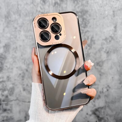 Shockproof Clear Case for iPhone 15 Pro Max / 14 Pro Max   MagSafe Compatible
