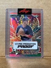 Luis Perales 2024 Leaf Metal Baseball 1/1 Pre Production Proof