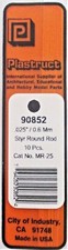 Plastruct 90852 MR-25 Styrene Round Rod .025" 10 pcs