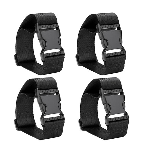 4 x Add A Bag Luggage Strap Adjustable Nylon Belt Travel Accessory
