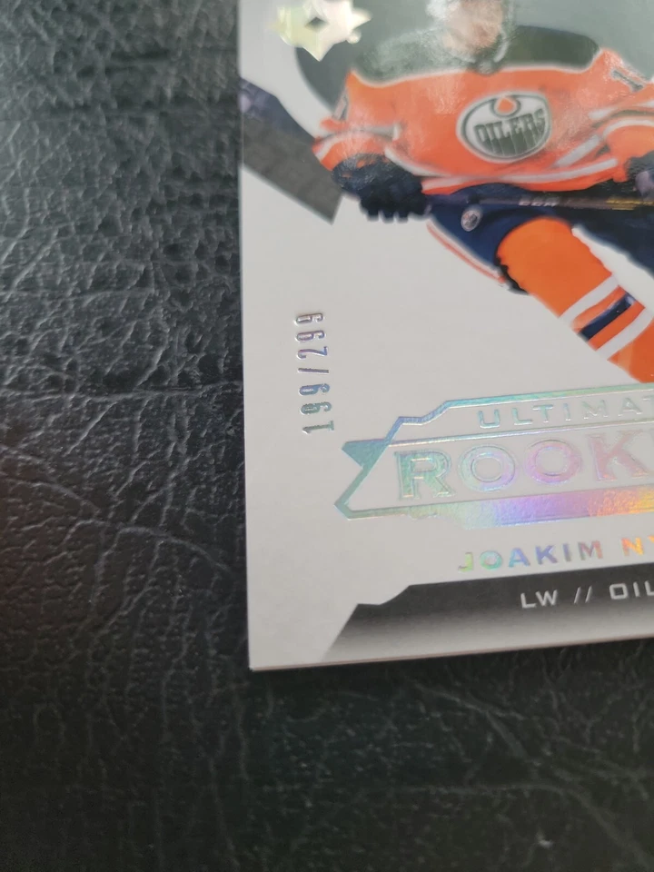 2019-20 Upper Deck Ultimate Rookies JOAKIM NYGARD /299 Oilers #138 SP - Image 4 of 4