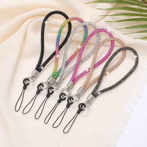 Bright Diamond Crystal Anti-lost Rope Wrist Straps Phone Accessories