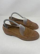 Crown Vintage Shoes Womens Size 9M Penny Loafers Caramel Color Flats