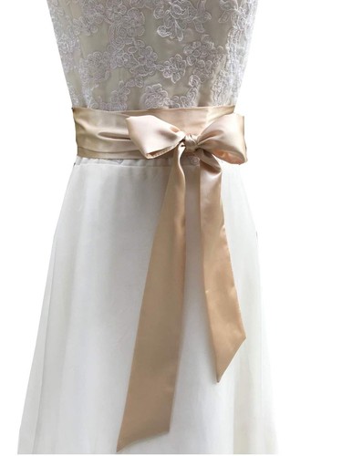 Satin Sash Belt For Bridal Wedding Bridesmaid Dress Belt 2'' Wide Silk Satin ...