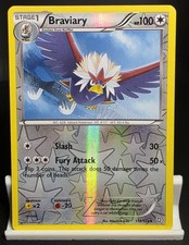 2012 Pokemon Black & White Dragons Exalted Braviary #112 Reverse Holo MP