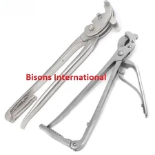 2 Pcs SERRA EMASCULATOR and REMER EMASCULATOR Castration Veterinary Instruments