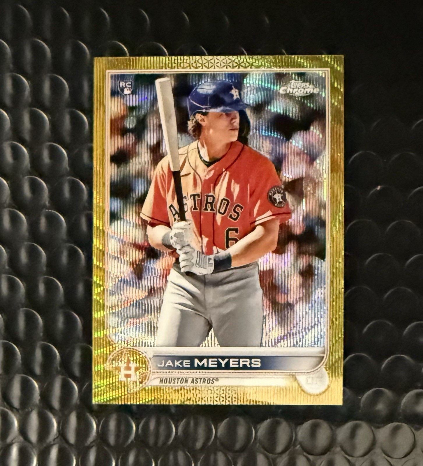 JAKE MEYERS 2022 Topps Chrome #114 Gold Wave  Refractor Rookie RC #/50