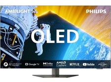 PHILIPS Ambilight OLED Fernseher 55 Zoll 4K UHD Smart TV 144 hz 55OLED809/12