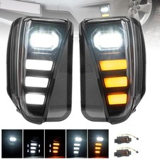 Led Drl Daytime Running Lights Bumper Fog Lamps For Toyota Prius Zvw30 20122015