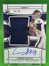 2022 National Treasures Collegiate Carson Strong Blue #/49 RC NEVADA ☘️031