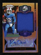2024 Certified Freshman Fabric Mirror Signatures Bronze /349 Ray Davis Auto 1k9t
