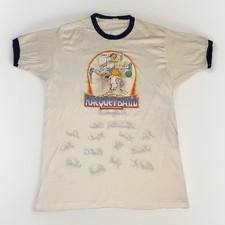 1970s Racquetball Ringer Tee Embroidered Made in USA size XL Lancaster, OH