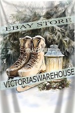 Skates Tapestry Rustic Christmas Style big poster wall decor 59X82 in
