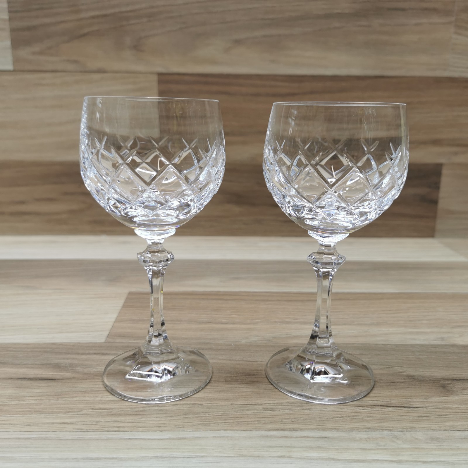 Set of 2 Bohemia Crystal Wine Glasses 15.5cm/175ml