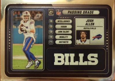 NFL, Buffalo Bills, Donruss Optic, Passing Grade, Josh Allen, No.7
