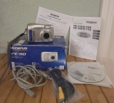 Olympus FE-110 5.0MP Compact Digital Camera Silver Tested Works