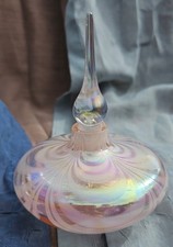 Silvestri Bottiglia Profumo in Vetro Artistico Piuma Tirata con Tappo a Guglia Vuota