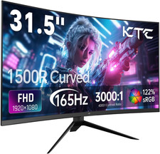 32 Inch Curved Gaming Monitor, FHD 1080P 165Hz PC Monitor, 1500R, 122 Srgb with