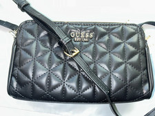 Guess Kori Status Small Crossbody Black Gold