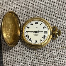 Vintage Arnex Pocket Watch 17 Jewel Gold Filled