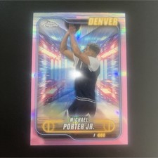 Topps 2024-25 Chrome Michael Porter Jr. Pink Refractor #12 Denver Nuggets