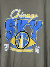 NWOT 2006 Chicago Sky Tan S/S WNBA Champions w LOGO T-SHIRT SZ 2XL