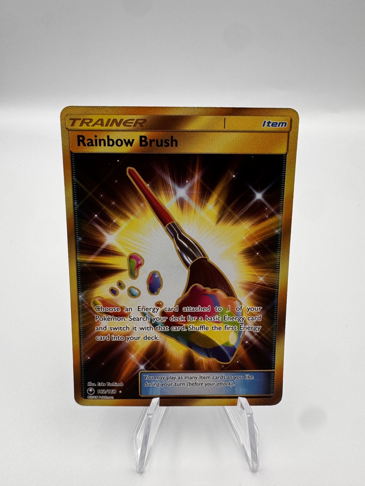 Rainbow Brush (Secret) Secret Rare SM - Celestial Storm 182/168 NM Pokémon TCG