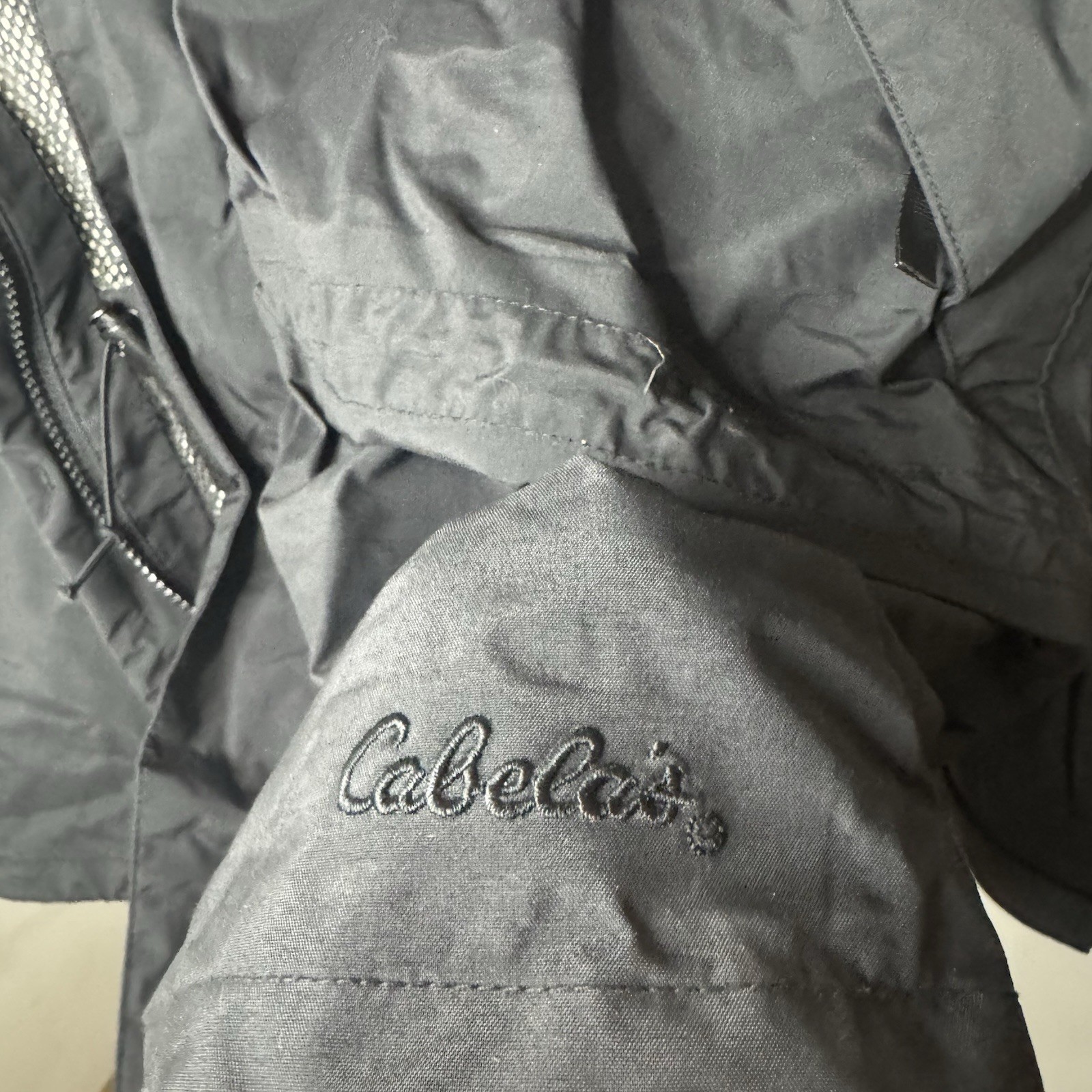 Cabelas Packable Vented Rain Jacket Men’s XL Hood… - image 7