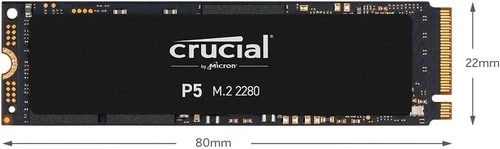 Crucial P5 1TB 3D NAND NVMe Internal Gaming SSD, up to 3400MB/s - CT1000P5SSD8
